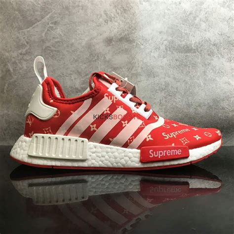 nmd lv supreme|The Supreme x Louis Vuitton x adidas NMD R1 Custom Kicks.